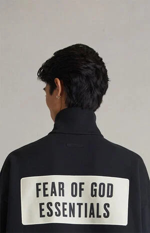 Fear of God ESSENTIALS Vintage Black Track Jacket