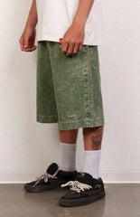 LOST Green Big Joe Pocket Denim Walkshorts