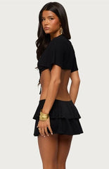 Edikted Micky Tie Cropped Top