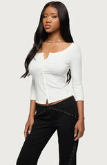 Edikted Iklara Button Up Top
