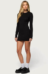 Edikted Annyah Long Sleeve Mini Dress