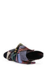 AZALEA WANG Women's Plaid Birdsong Peep Toe Stiletto Booties