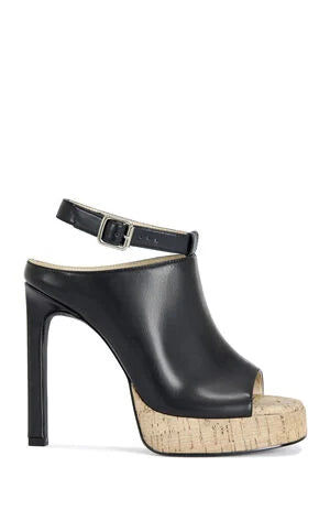 AZALEA WANG Women's Maelie Black Block Sandals