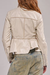 AZALEA WANG Ally Bone Moto Jacket