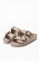 Birkenstock Women's Arizona Big Buckle EVA Sandals Gray Taupe