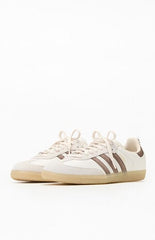 adidas White & Brown Samba OG Shoes