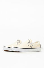 Vans Rose & Thorn Embroidered Classic Slip-On Shoes