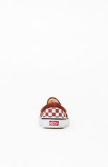Vans Brown Checkerboard Slip-On Shoes
