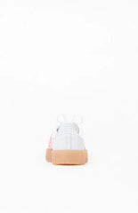 adidas Women's White & Pink Samba Sneakers