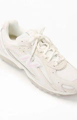 New Balance White & Pink 204L Sneakers