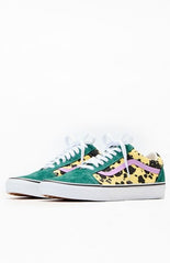 Awake NY x Vans Green Animal Spots Classic Old Skool Shoes
