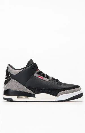 Air Jordan 3 x Levi's x Retro Black Denim Shoes