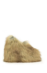 AZALEA WANG Jaeke Faux Foxfur Wedge Slippers