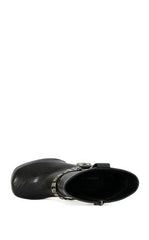 AZALEA WANG Women's Dyzma Black Platform Booties