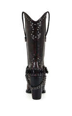 AZALEA WANG Women's Osborn Wine Western Booties