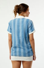 adidas Denim Short Sleeve Football Jersey
