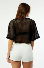 adidas Black Mesh Short Sleeve Jersey