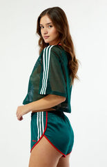 adidas Green Mesh Short Sleeve Jersey