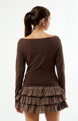 Your Favorite Les Fleurs Embroidered Long Sleeve Top