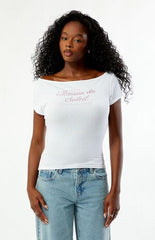 Your Favorite Maison Du Soleil Off-The-Shoulder T-Shirt