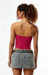 Third Charm Floral Tube Top