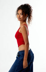 HYPE & VICE Alabama Crimson Tide Knit Corset Top
