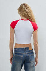 HYPE & VICE USA Homerun Cropped T-Shirt
