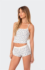 Edikted Pamper Waffle Tank Top