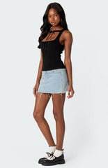 Edikted Isabetta Tie Front Top