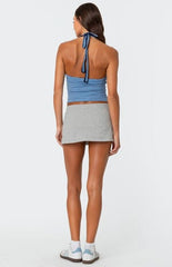 Edikted 76 Striped Halter Top