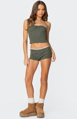 Edikted Georgina Waffle Tube Top