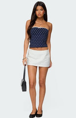 Edikted Built in Bra Polka Dot Top