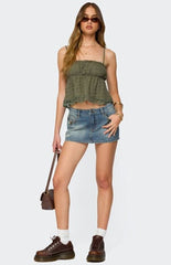 Edikted Orian Eyelet Babydoll Tank Top