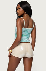 Edikted Everlyn Water Lily Tank Top