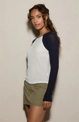 Pacsun Kate Long Sleeve Baseball T-Shirt
