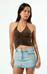 Beverly and Beck Sawyer Cinch Front Tank Top