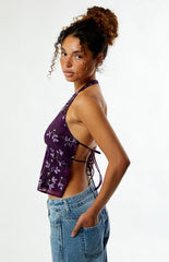 Your Favorite Nellie Beaded Halter Tank Top