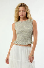 Daisy Street Thistle Plaid Tank Top