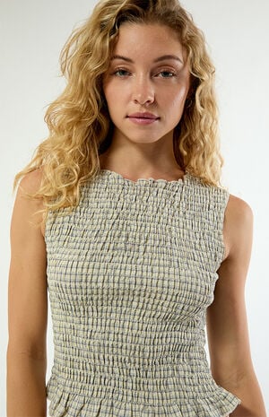 Daisy Street Thistle Plaid Tank Top
