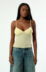 Your Favorite Natalia Burnout Lace Tank Top