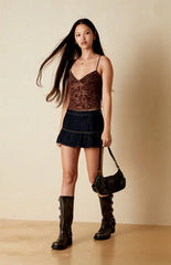 Your Favorite Hazel Burnout Velvet Floral Tank Top