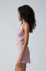 Third Charm Celeste Shine Cowl Neck Halter Top
