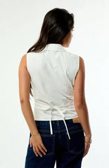 Beverly and Beck Olivia Button Up Tank Top