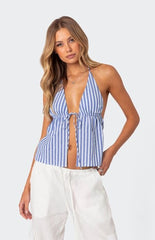 Edikted Madelyn Tie Front Top