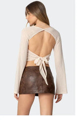 Edikted Rachelle Tied Backless Top