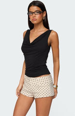 Edikted Fiorella Cowl Neck Top