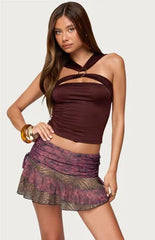 Edikted Rivera Ring Cut Out Top