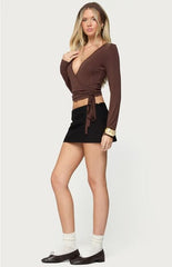Edikted Malenna Wrap Top