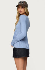 Edikted Lilla Henley Babydoll Top