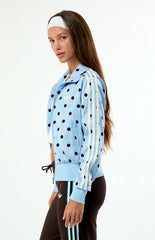 adidas Blue Satin Firebird Track Jacket